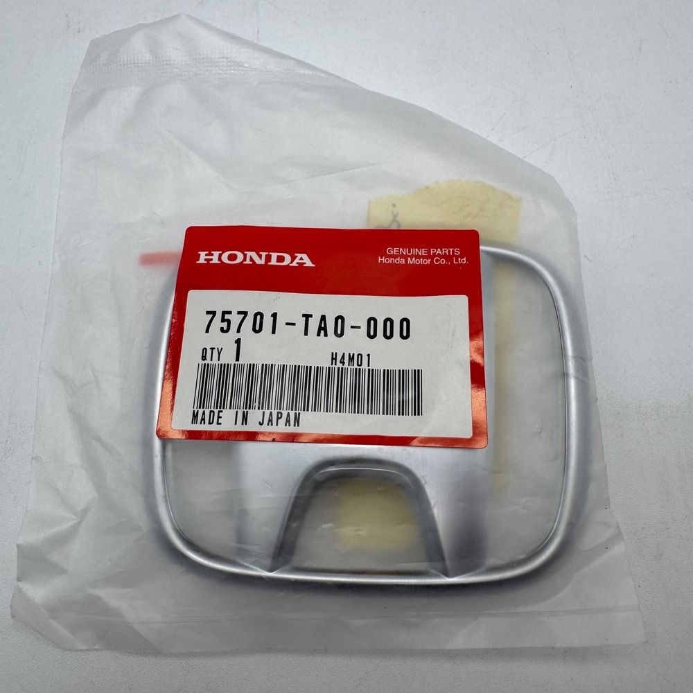 Honda Genuine Rear Trunk Emblem Badge Silver Chrome OEM 75701-TA0-000 New